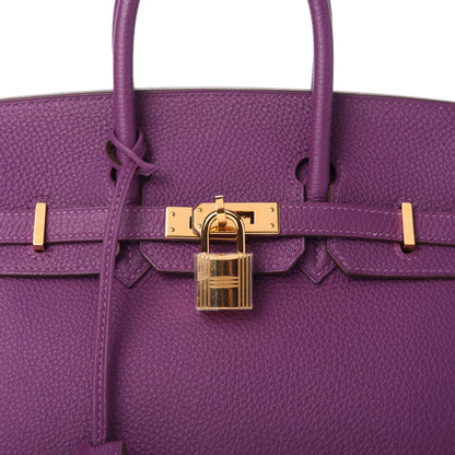 Hermes Togo Birkin 25 Anemone 10 of 11