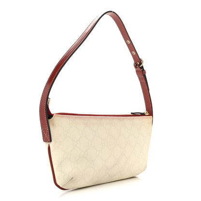 Gucci GG Plus Monogram Tattoo Heart Boat Pochette Off White Red 3 of 13