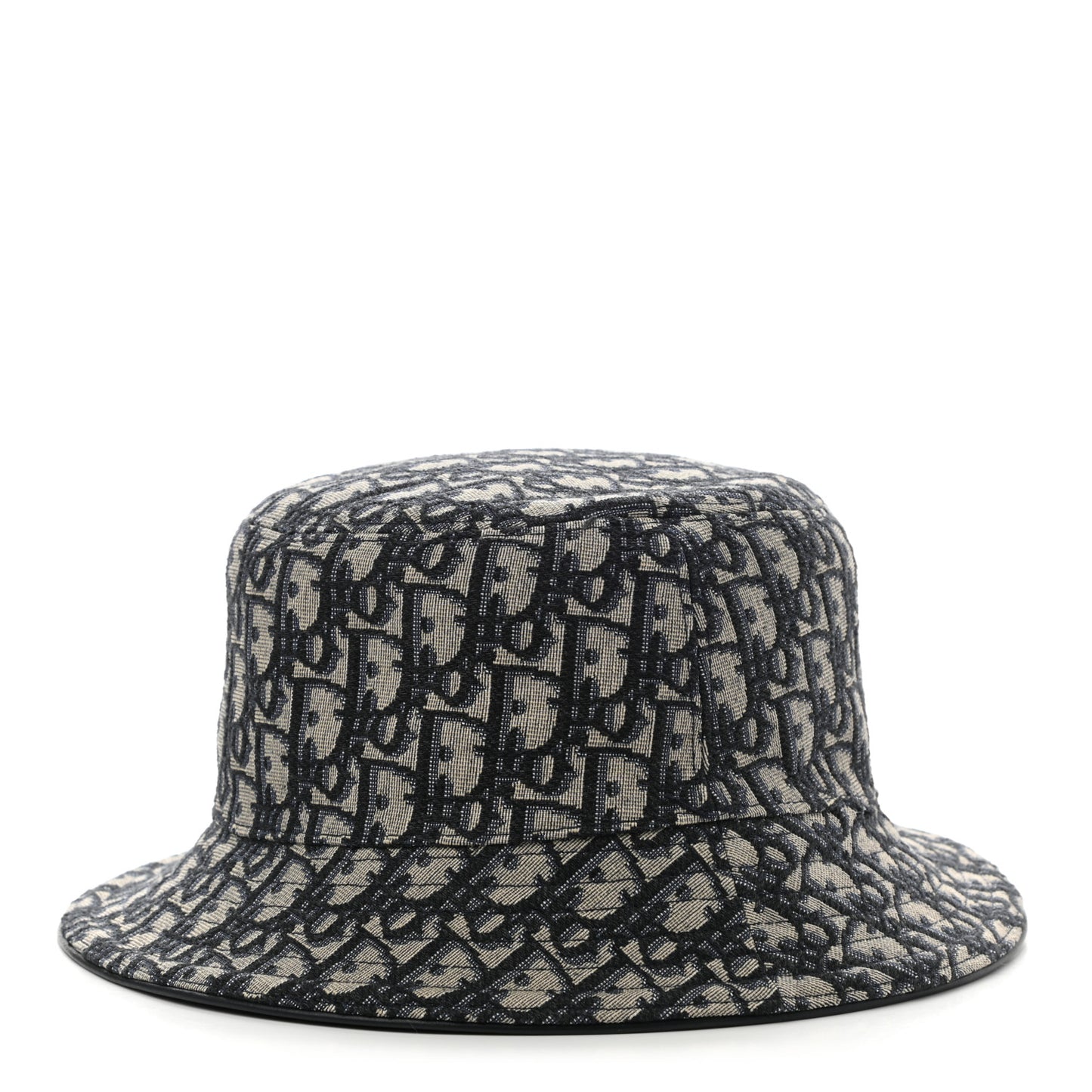 Oblique Jacquard Bucket Hat L Blue