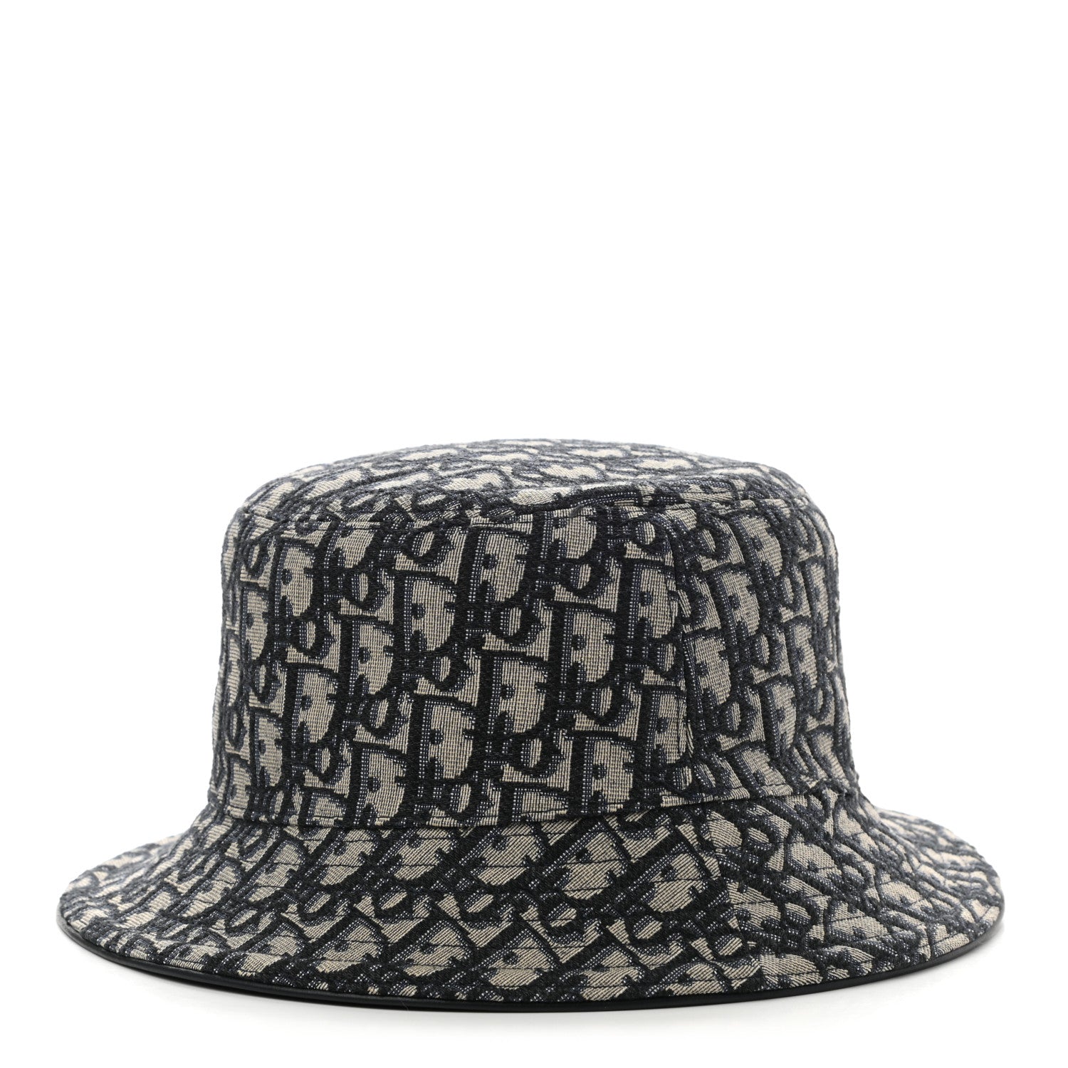 Christian Dior Oblique Jacquard Bucket Hat L Blue 1 of 8