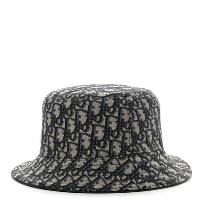 Christian Dior Oblique Jacquard Bucket Hat L Blue 1 of 8