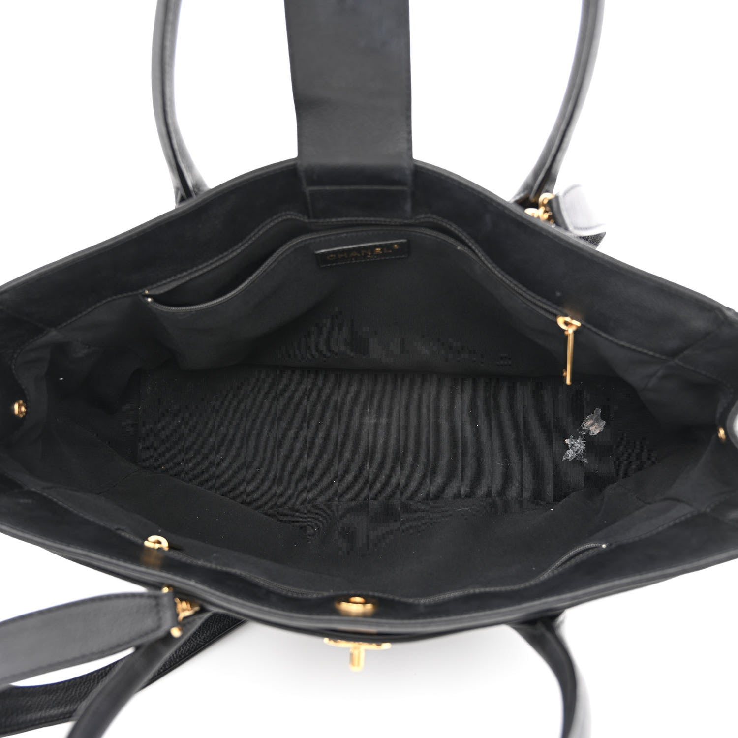 Chanel Calfskin Cerf Executive Shopper Tote Black 6 of 16