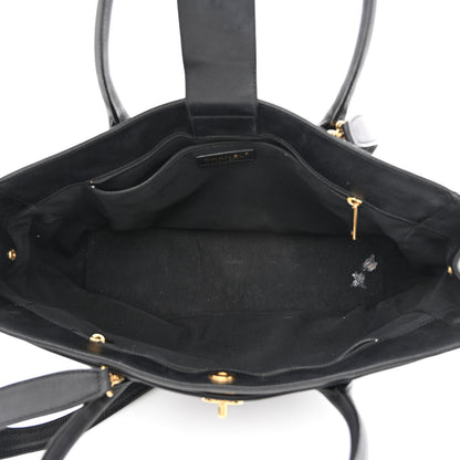 Chanel Calfskin Cerf Executive Shopper Tote Black 6 of 16