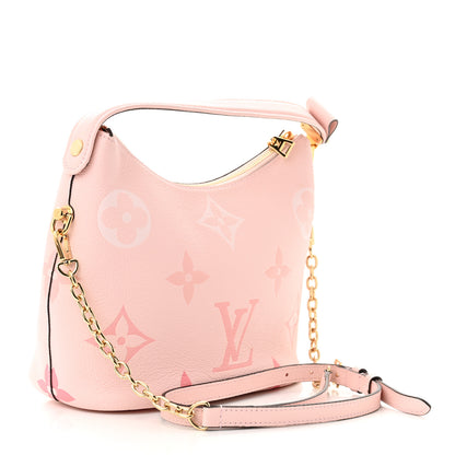 Louis Vuitton Empreinte Monogram Giant By The Pool Marshmallow Hobo PM Bouton De Rose 3 of 10