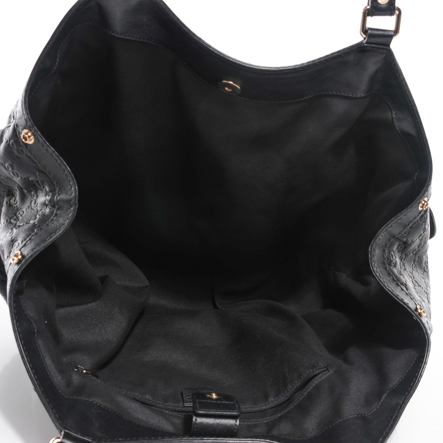 Guccissima Vitello Tender Large Sukey Tote Black