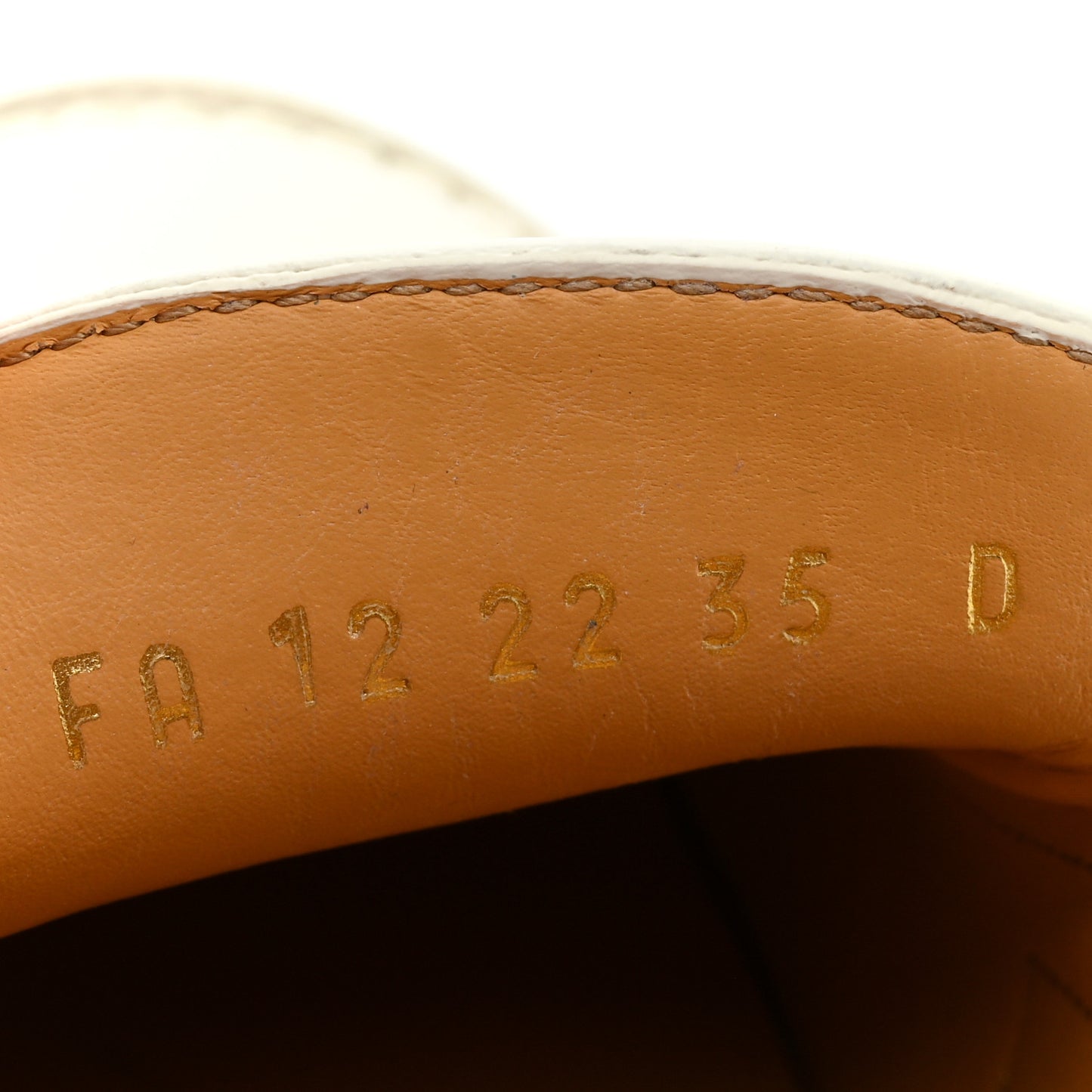 Brushed Calfskin Boy Loafers 35 White