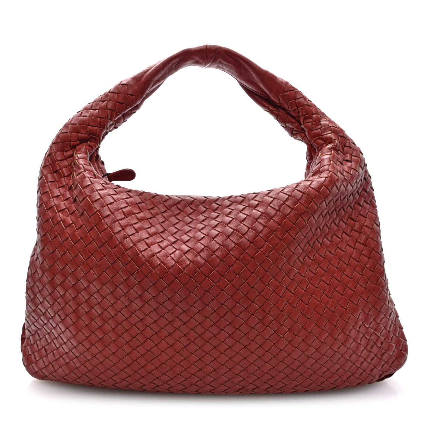 Nappa Intrecciato Large Veneta Hobo Brique