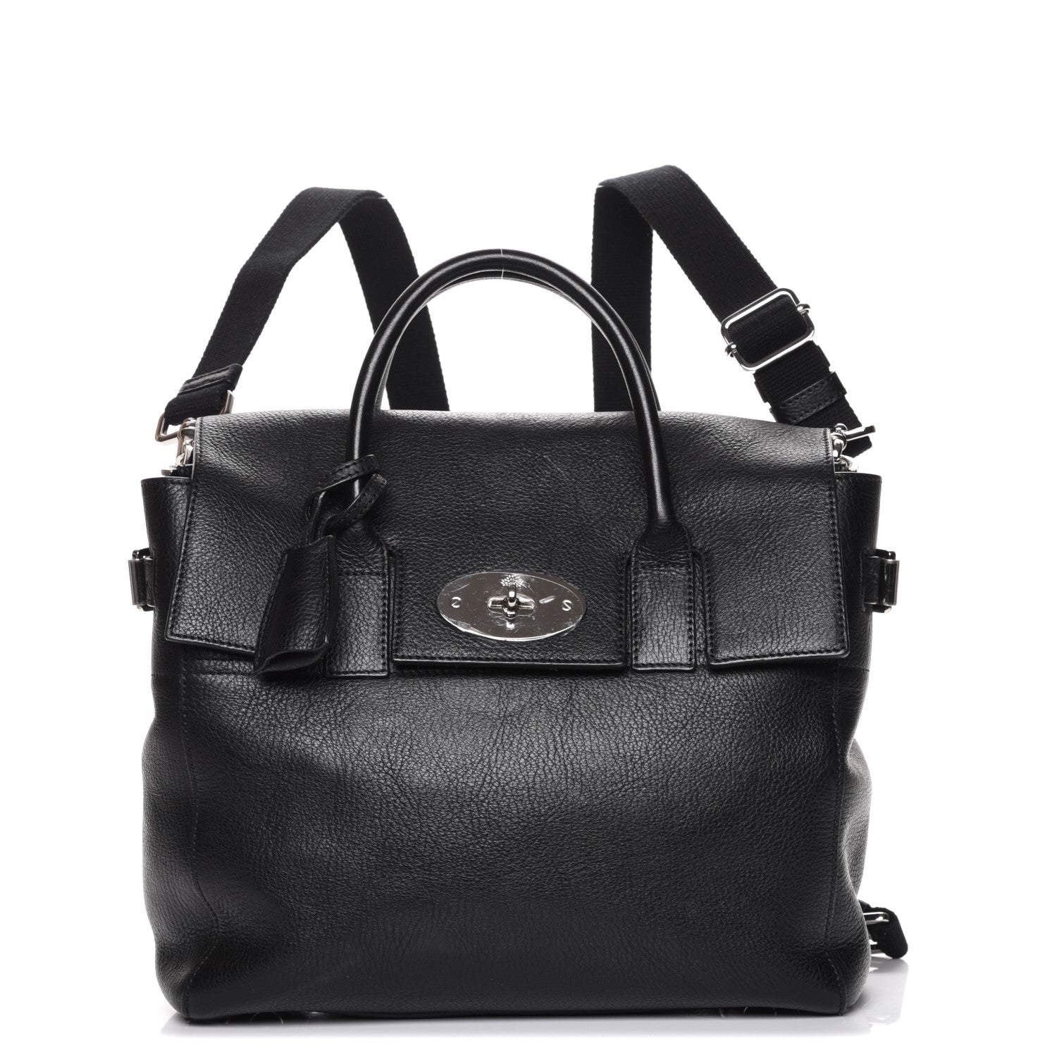 Mulberry Natural Leather Cara Delevingne Convertible Satchel Black 1 of 13