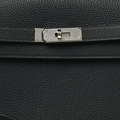 Hermes Togo Kelly Depeches 25 Pouch Black 8 of 11