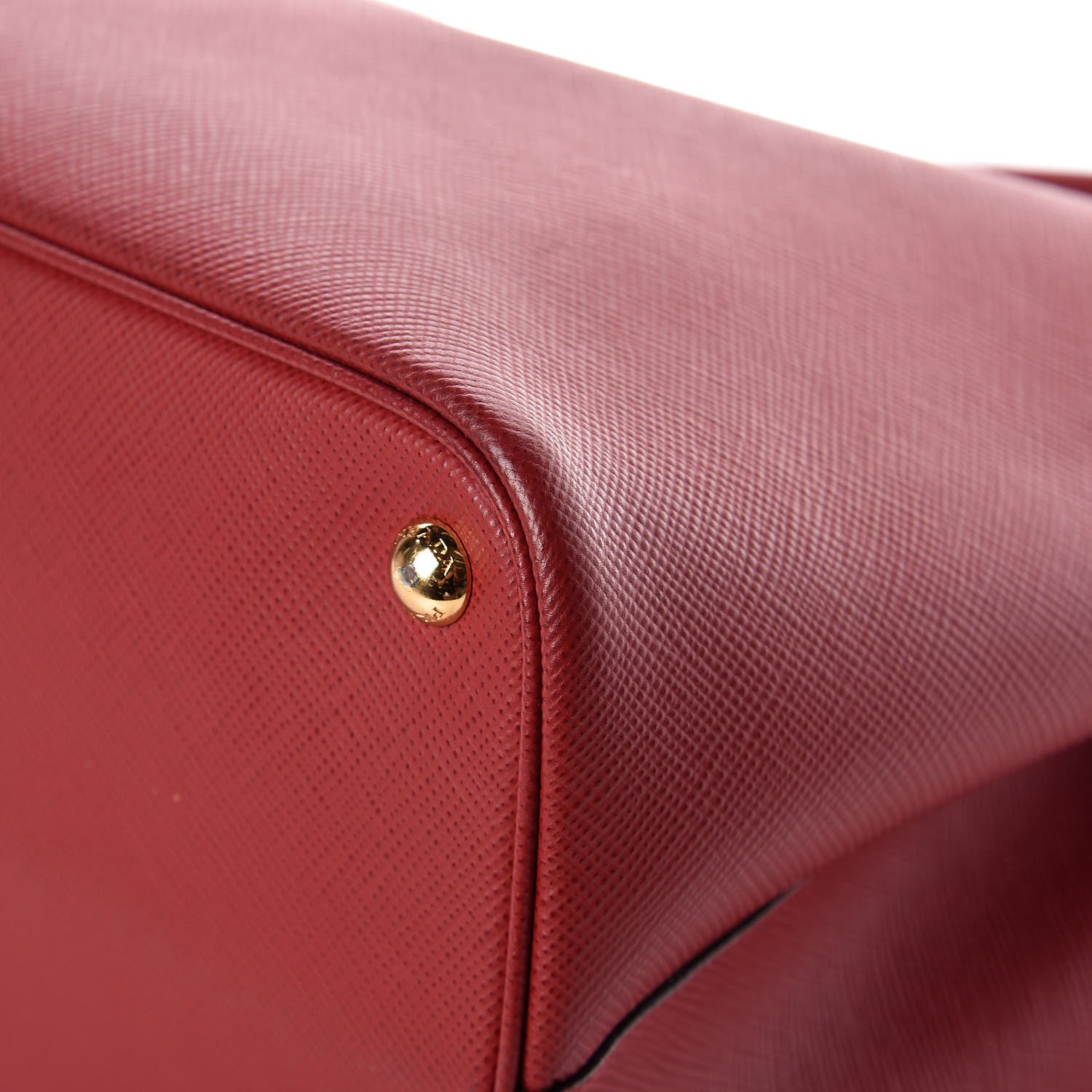 Prada Saffiano Cuir Medium Double Bag Rosso 12 of 13