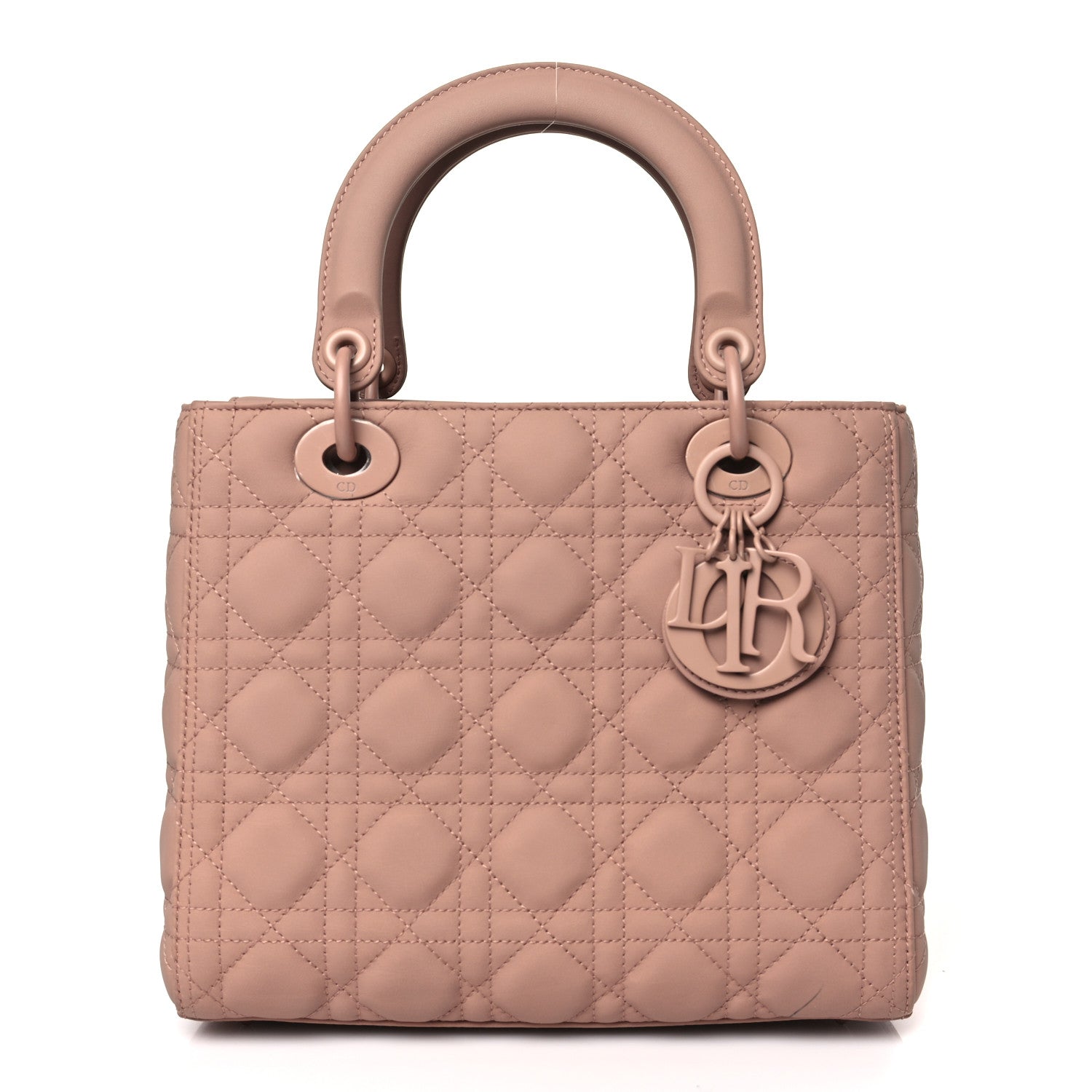 Christian Dior Ultra Matte Calfskin Cannage Medium Lady Dior Beige 1 of 11