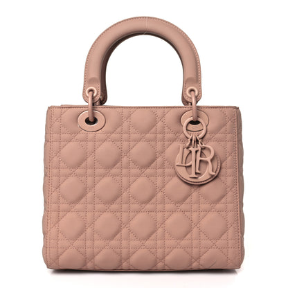 Christian Dior Ultra Matte Calfskin Cannage Medium Lady Dior Beige 1 of 11