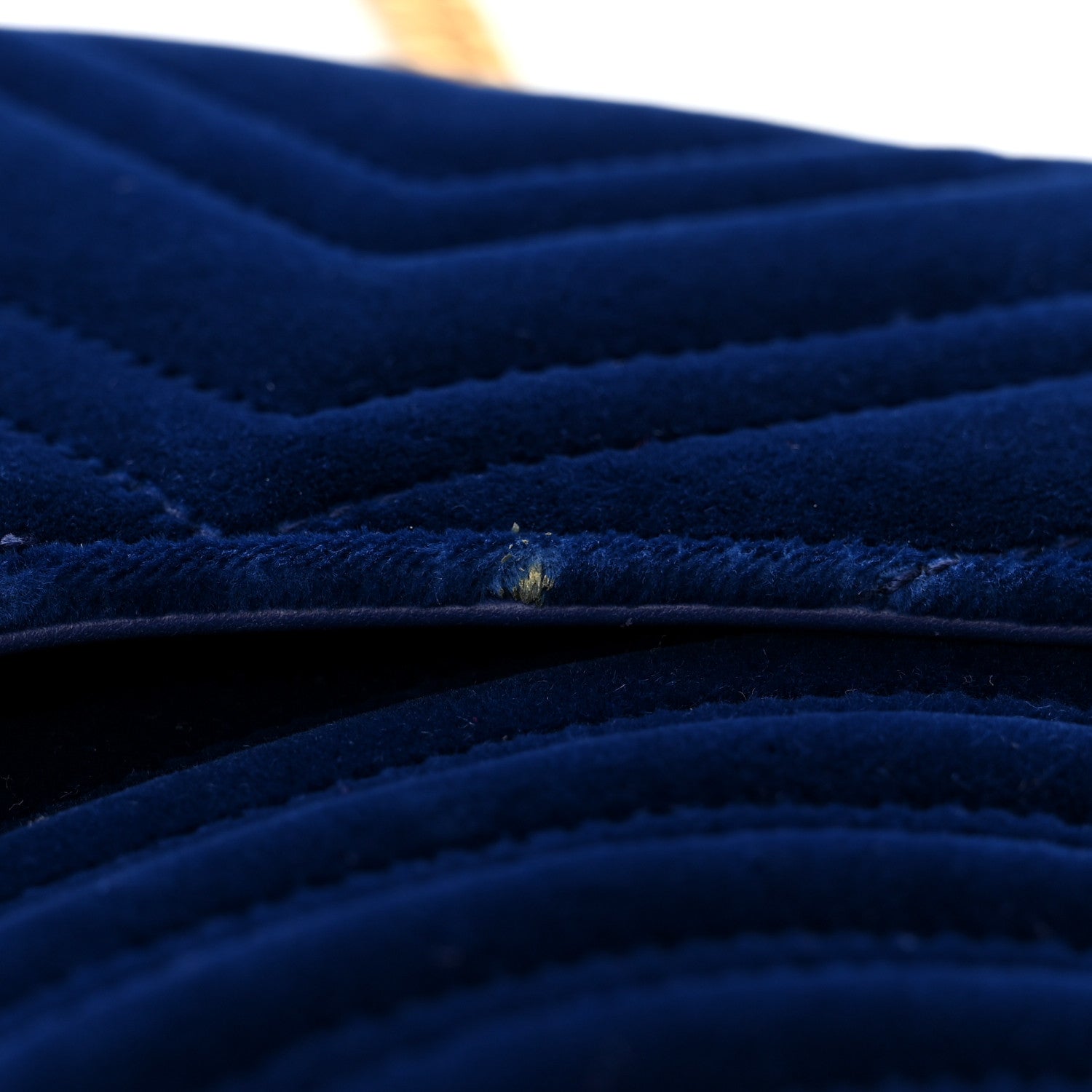 Gucci Velvet Matelasse Medium GG Marmont Shoulder Bag Cobalt Blue 13 of 14