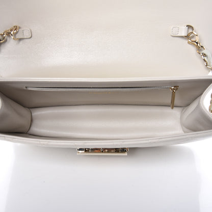 Chanel Sheepskin Quilted Small Beauty Lock Flap White 5 of 11