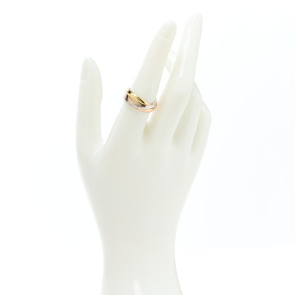 Cartier 18K Pink Yellow White Gold Small Trinity Ring 54 6.75 2 of 6