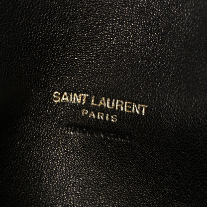 Saint Laurent Lambskin Chevron Quilted Small Loulou Black 11 of 15