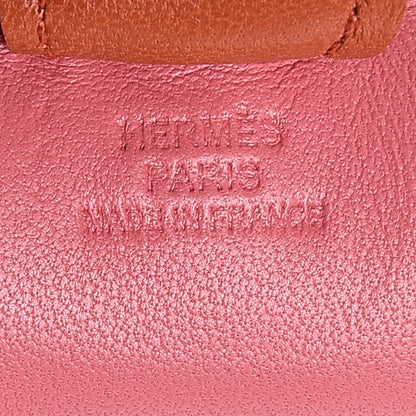 Hermes Milo Lambskin Grigri Rodeo Bag Charm PM Rose Azalee Cornaline Bleu De Malte 7 of 8