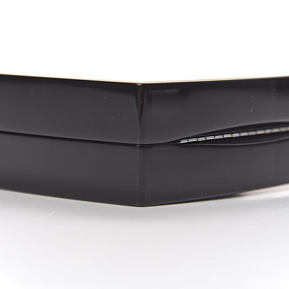 Chanel Plexiglass Compact Box Clutch Black Ivory 9 of 11