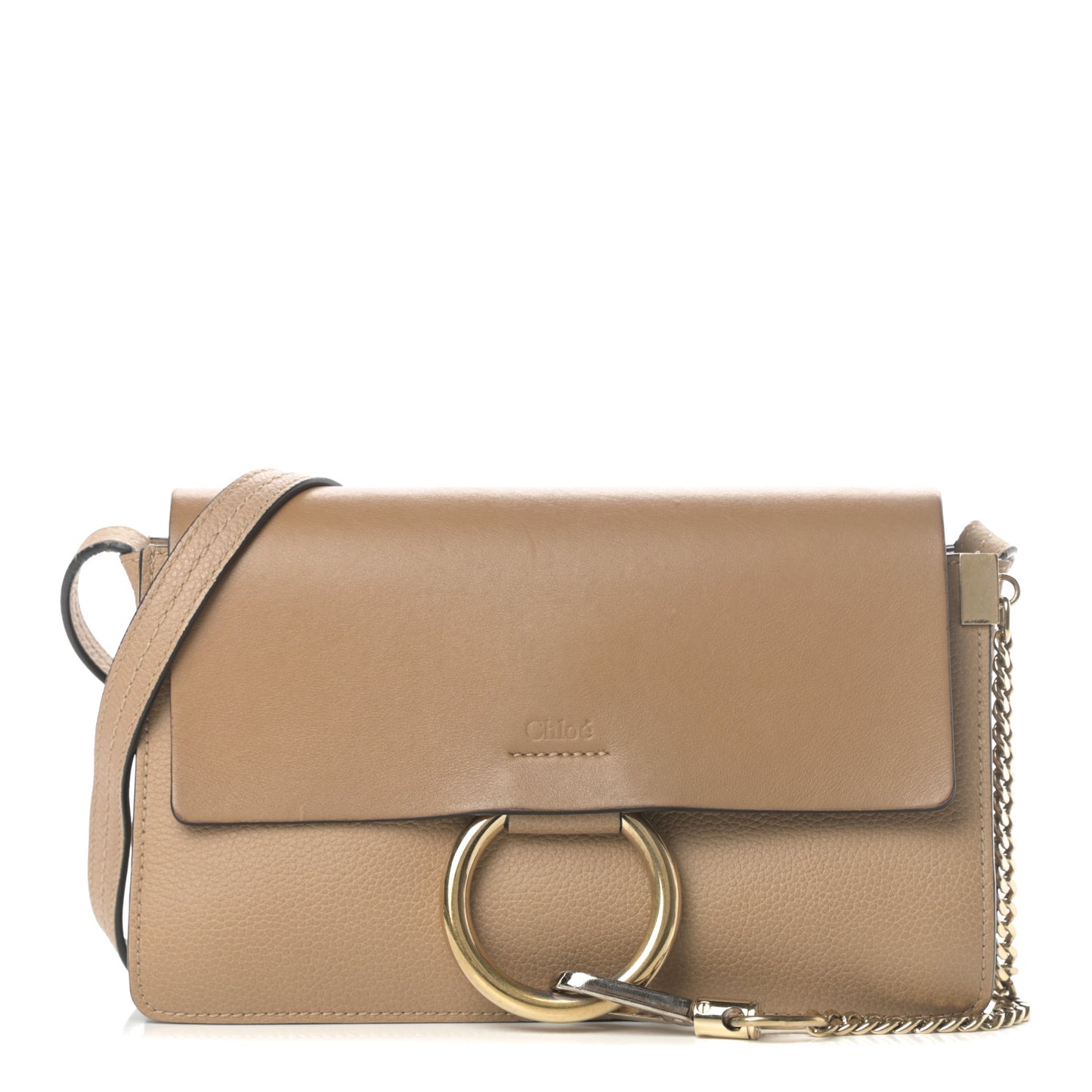 Calfskin Small Faye Shoulder Bag Blush