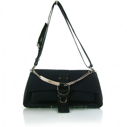 Christian Dior Canvas Shoulder Bag Black 1 of 11