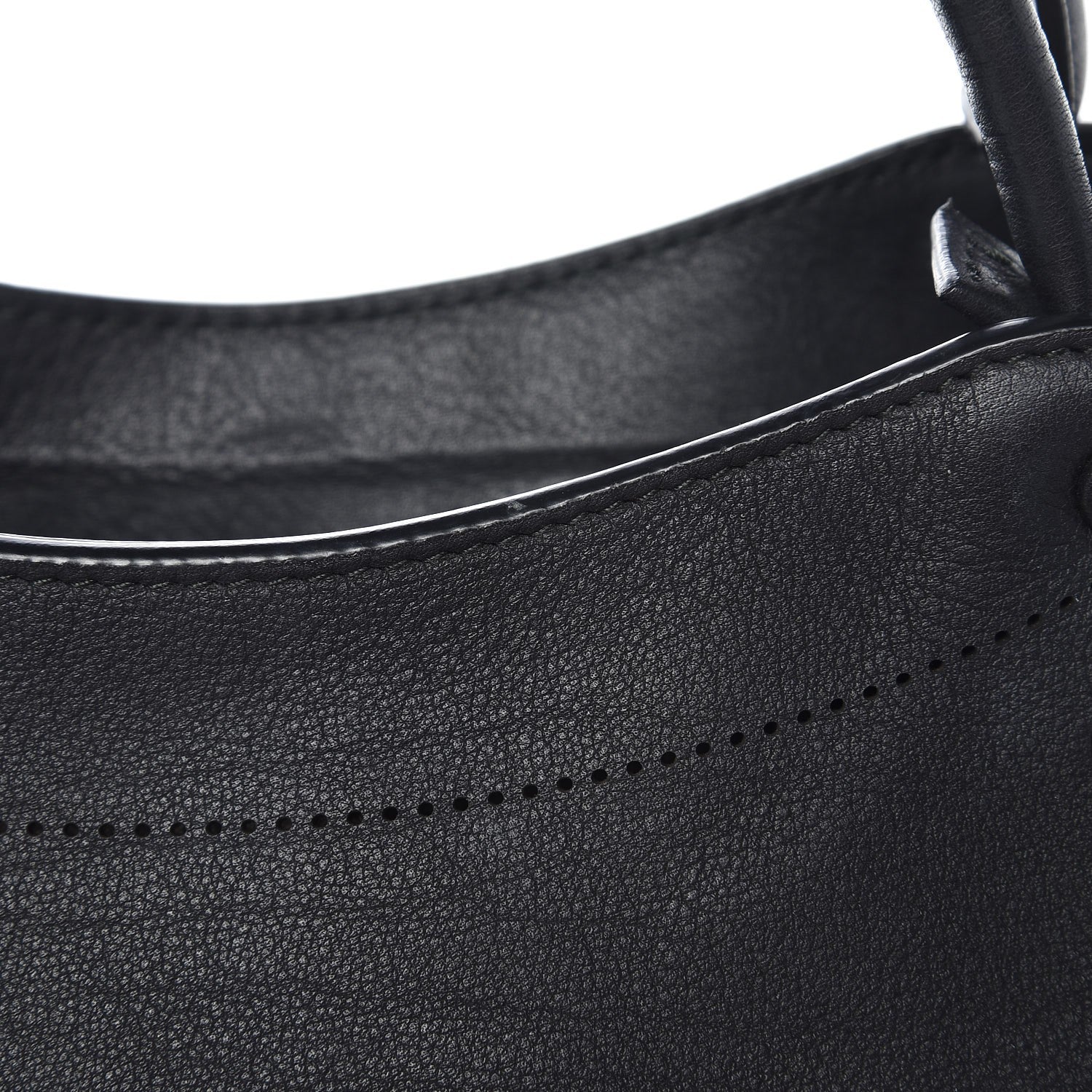 Balenciaga Veau Soyeux Perforated Blackout Hardware City Black 11 of 15