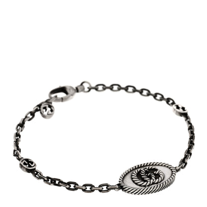 Gucci Sterling Silver Torchon Double G Bracelet 1 of 3