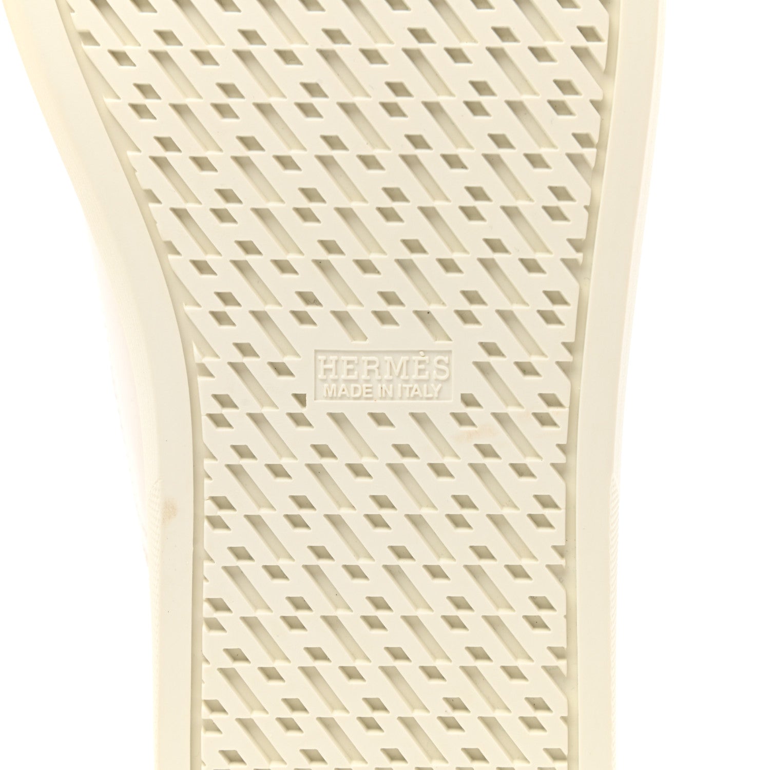 Hermes Calfskin Mens Quicker Sneakers 45 White Orange 6 of 9