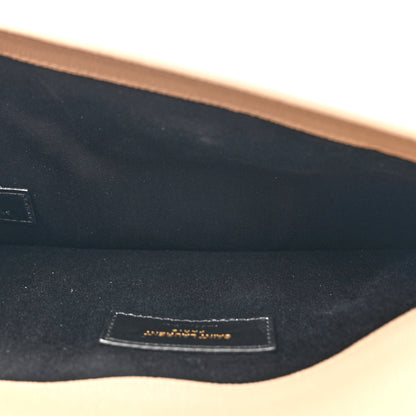 Saint Laurent Grain De Poudre Uptown Pouch Dark Beige 5 of 9