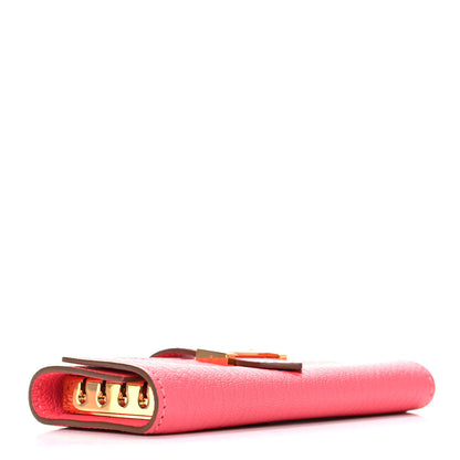 Hermes Chevre Mysore Bearn Multicles 4 Key Holder Rose Lipstick 4 of 9