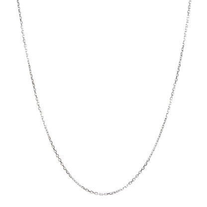 Van Cleef & Arpels 18K White Gold Trace Chain Necklace 1 of 6