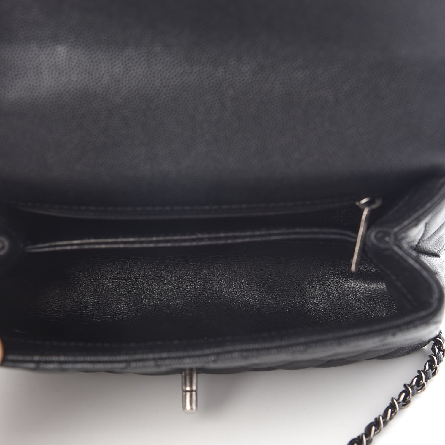 Chanel Caviar Lizard Embossed Quilted Mini Coco Handle Flap Black 4 of 9