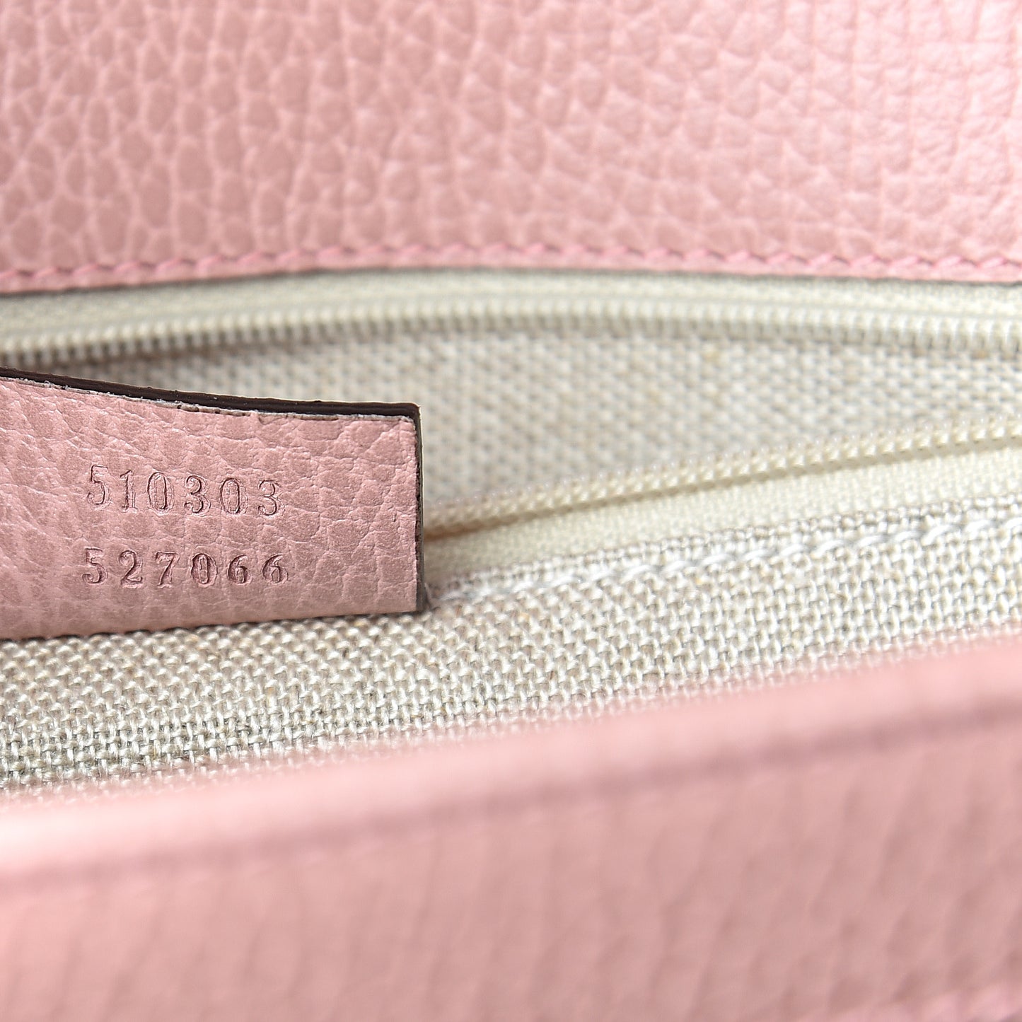Dollar Calfskin Interlocking G Shoulder Bag Soft Pink