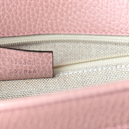 Gucci Dollar Calfskin Interlocking G Shoulder Bag Soft Pink 5 of 8