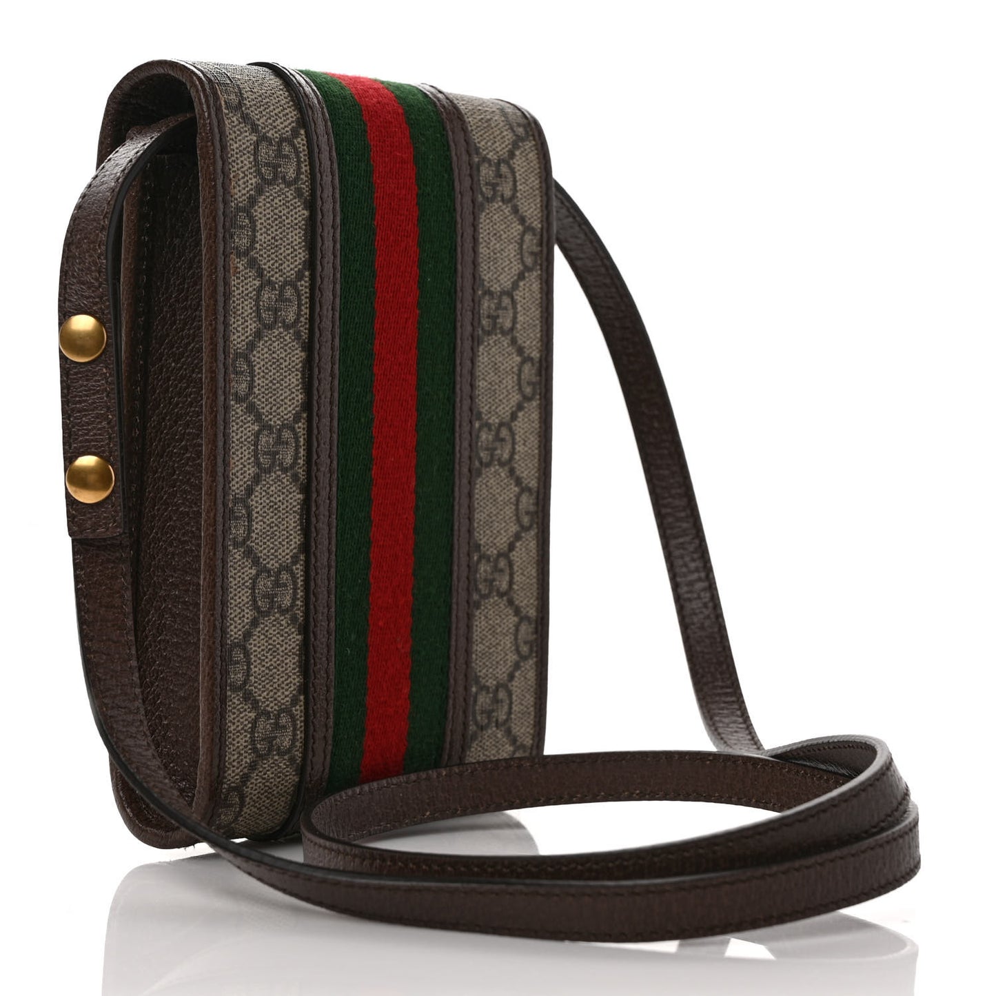 GG Supreme Monogram Web Mini Ophidia Crossbody Bag Beige New Acero