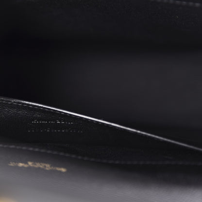 Saint Laurent Grain De Poudre Textured Mixed Matelasse Triquilt Medium Monogram Satchel Black 10 of 11