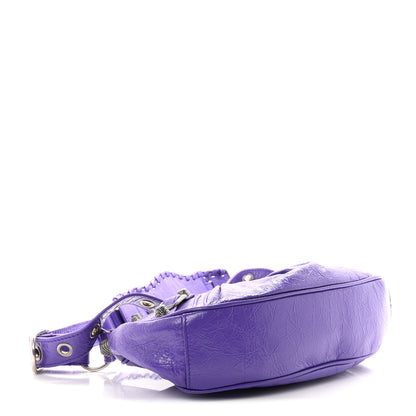 Balenciaga Agneau Arena Le Cagole Shoulder Bag XS Purple 5 of 11