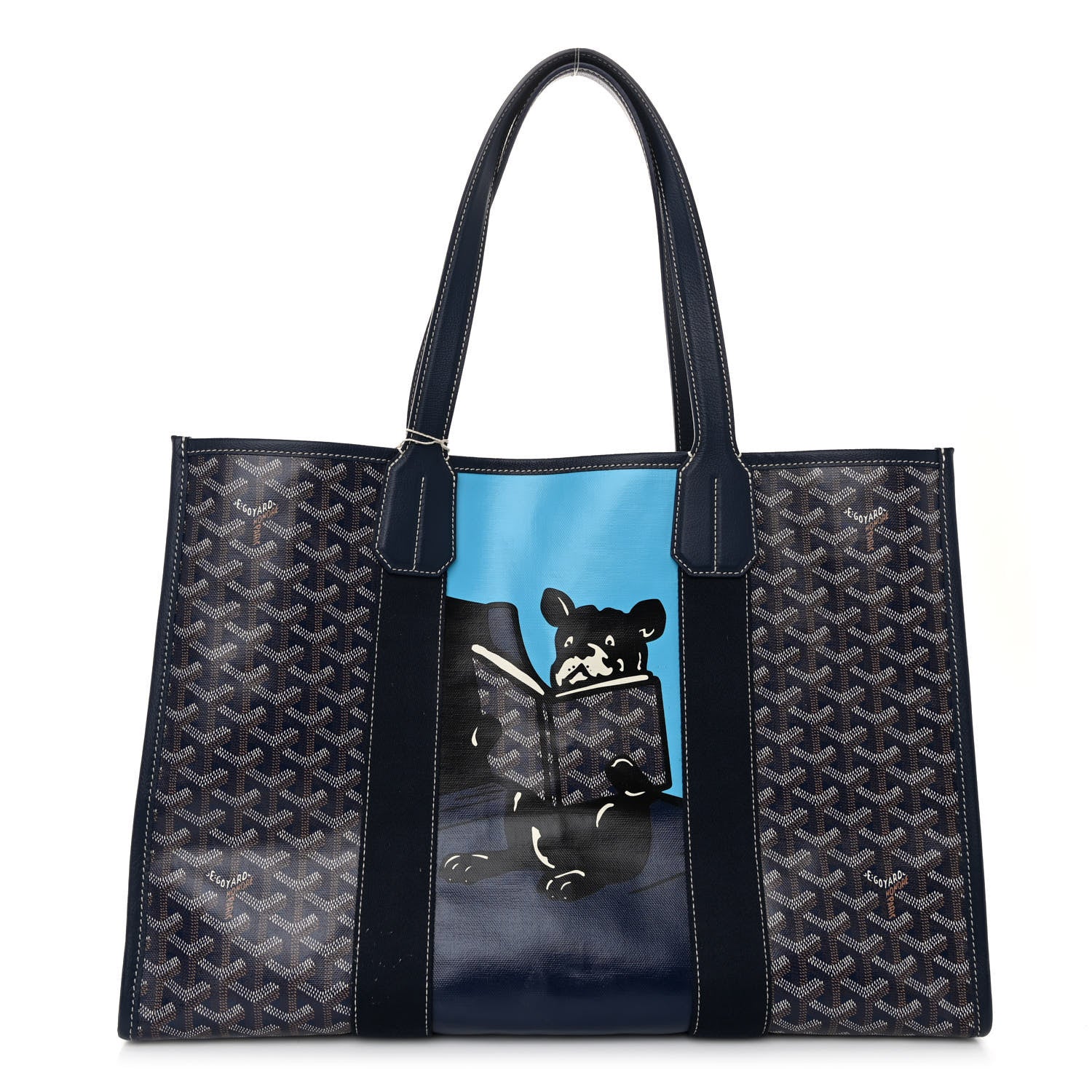 Goyard Goyardine Villette Tote Blue 1 of 9