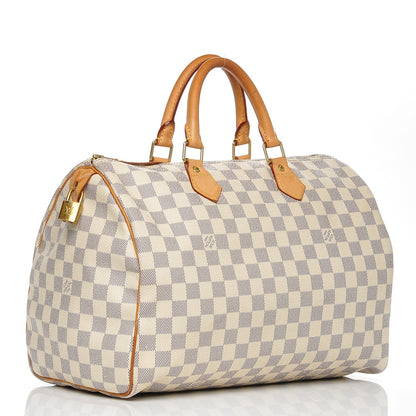 Louis Vuitton Damier Azur Speedy 35 3 of 9