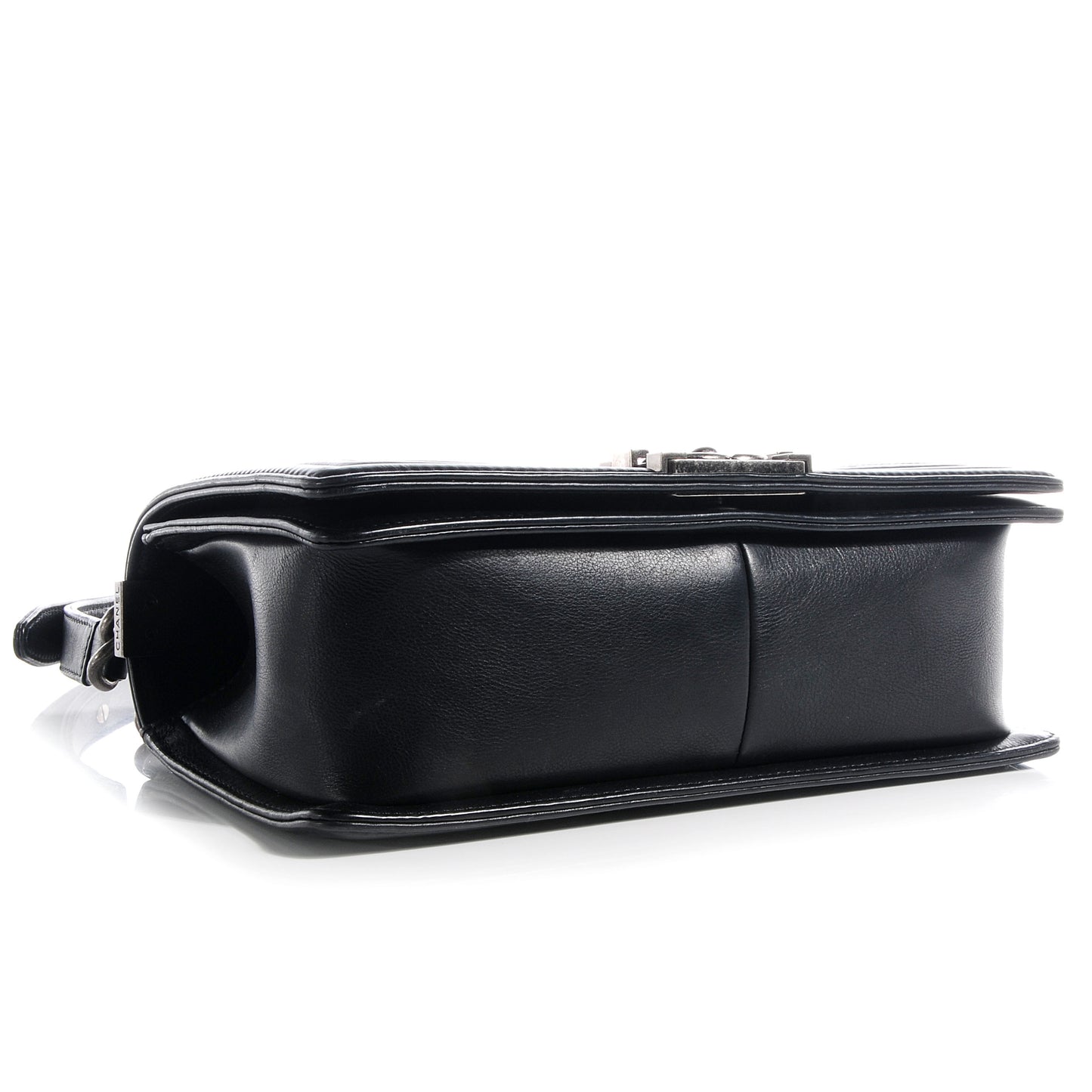 Calfskin Quilted Medium Boy Flap Black