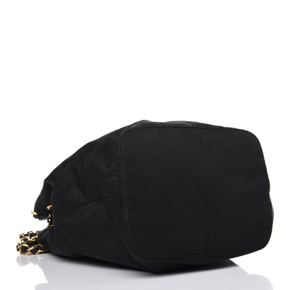 Prada Nylon Tessuto Acciaio Chain Shoulder Bag Black 4 of 12