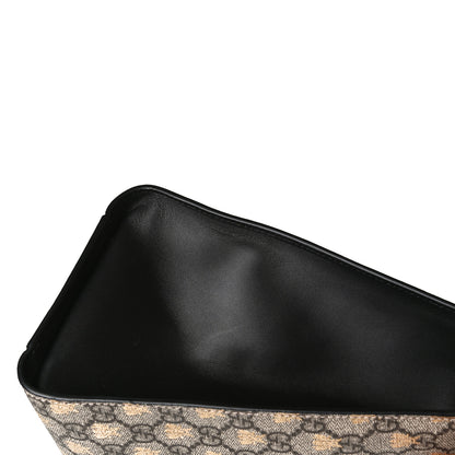 Gucci GG Supreme Monogram Bees Medium Padlock Tote Beige Oro Black 13 of 16