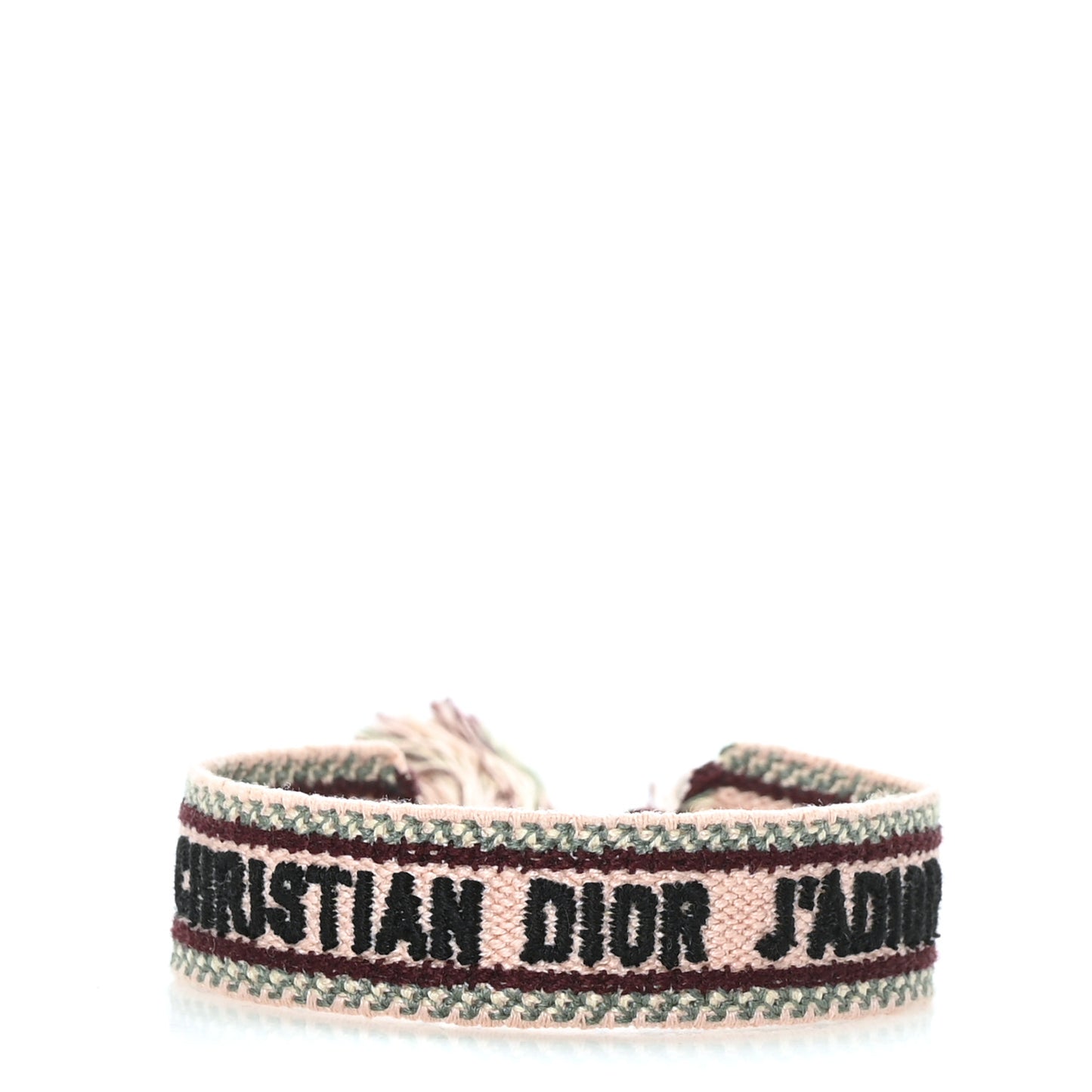 Woven Cotton J'Adior Friendship Bracelet Pink