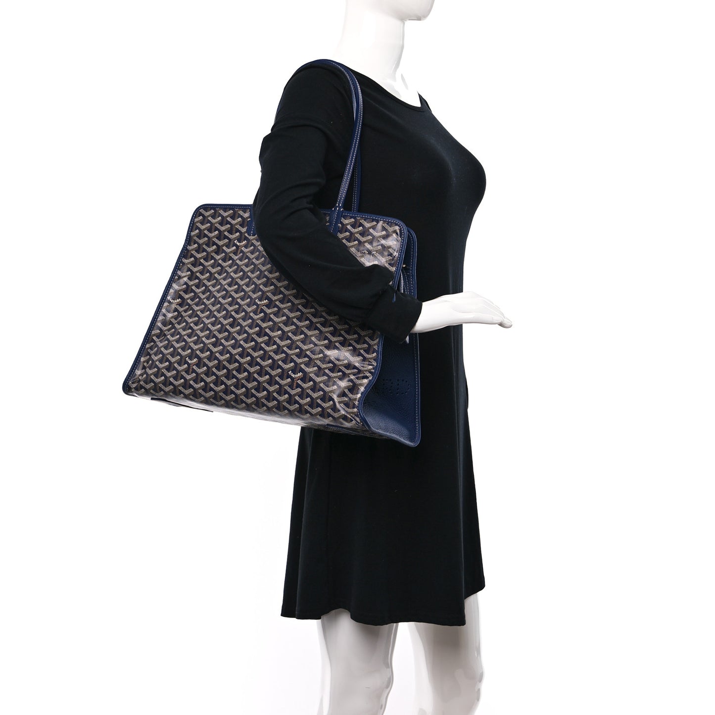 Goyardine Sac Hardy Pet Carrier PM Navy