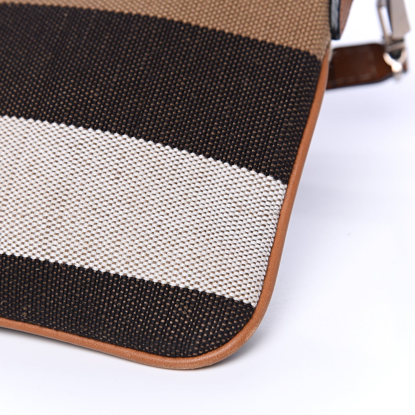 Mega Check Peyton Crossbody Clutch Bag Saddle Brown