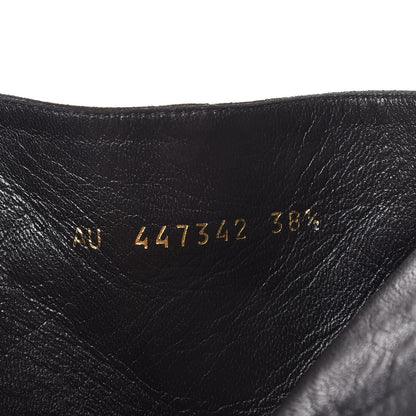 Saint Laurent Suede Crystal Studded Babies 70 Ankle Boots 38.5 Black 8 of 10