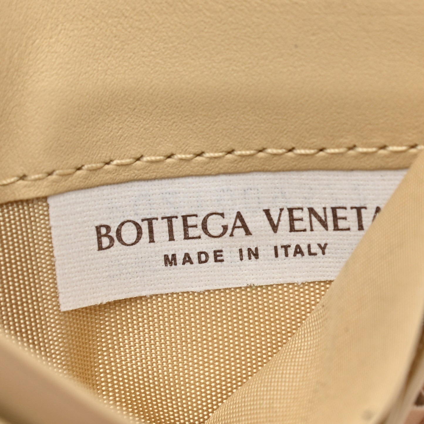 Nappa Intrecciato Card Holder Banane