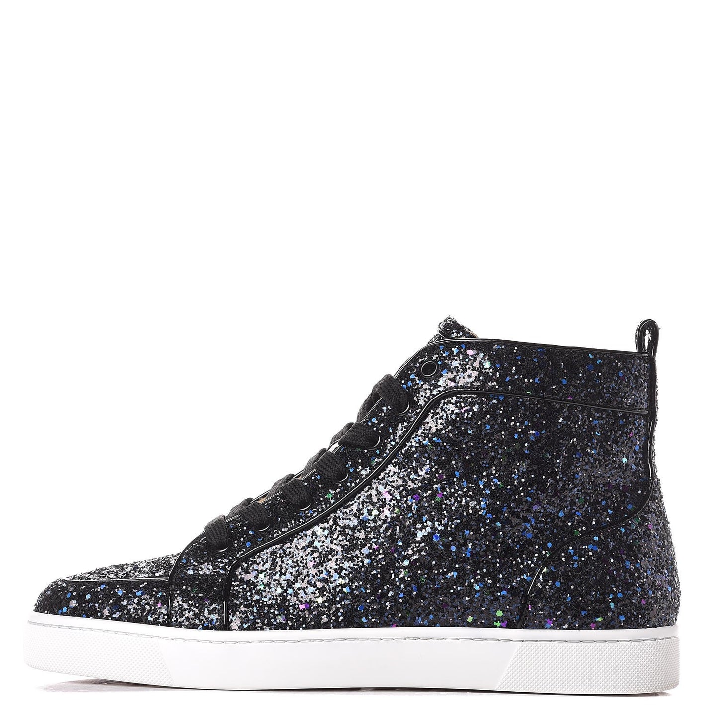 Mens Patent Glitter Rantus Orlato Flat Sneakers 41.5 Neptune Black