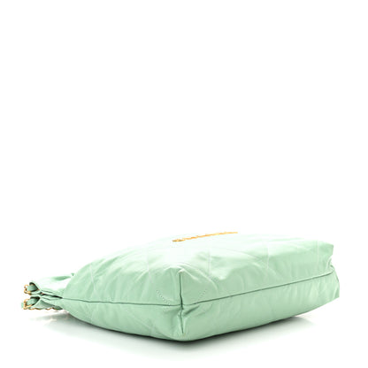 Chanel Shiny Calfskin Quilted Small Chanel 22 Light Green 5 of 11
