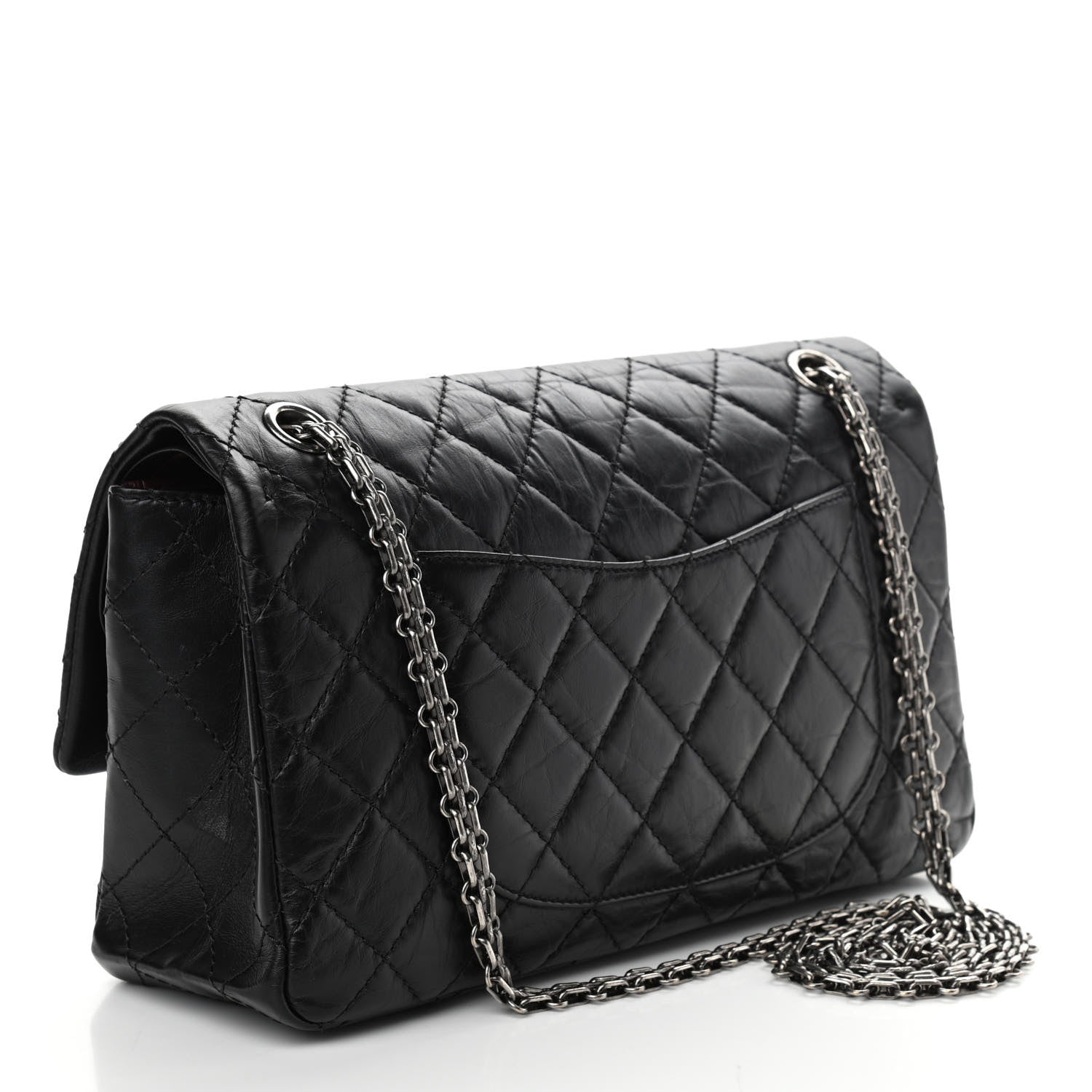 Chanel Aged Calfskin Quilted 2.55 Reissue 226 Flap Black 3 of 12