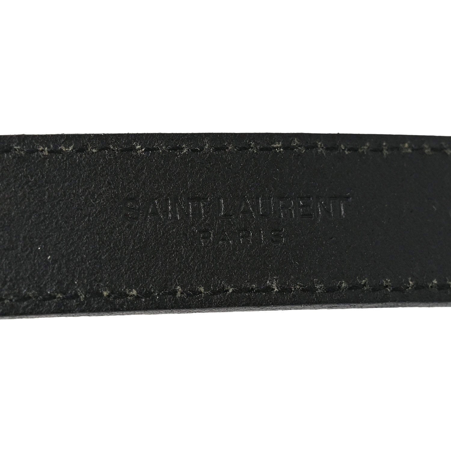 Saint Laurent Vegetable Tanned Cassandre Belt 85 34 Black 5 of 5